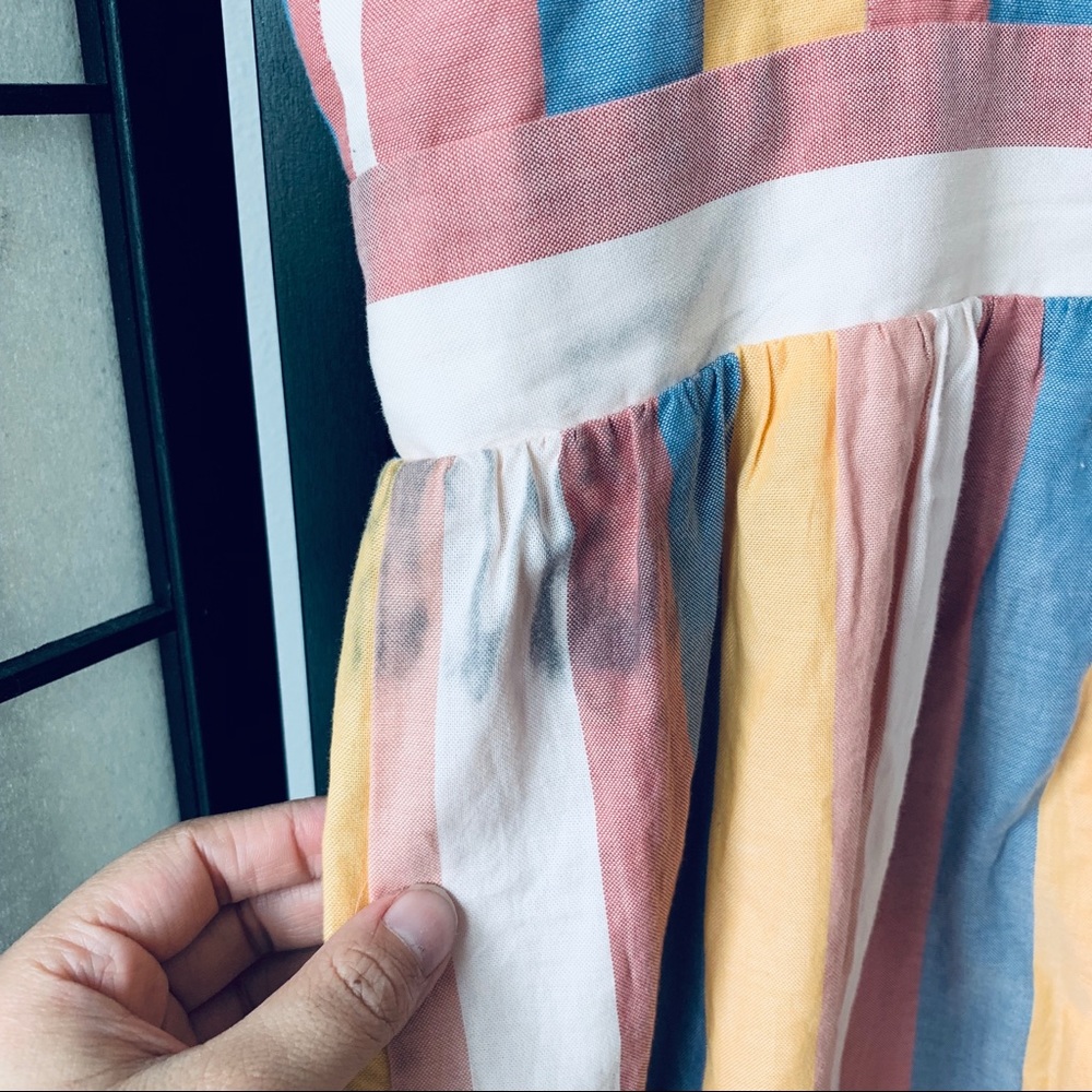 Madewell Tie-Front cutout Dress sherbet pink sz 6 - Picture 7 of 8